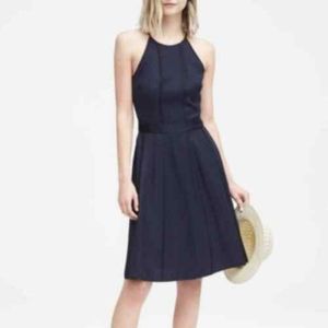 Banana Republic Fit and Flare Navy Dress, size 8